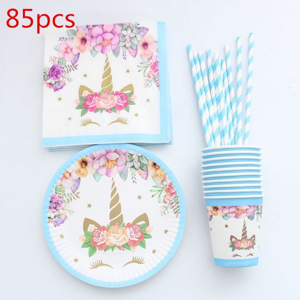 85pcs unicorn disposable tableware christmas new year party paper plates cups napkins birthday party supplies plastic straws
85pcs unicorn disposable tableware christmas new year party paper plates cups napkins birthday party supplies plastic straws