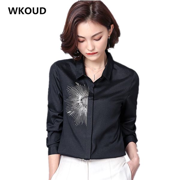 wkoud shirts for women plus size long sleeve blouses embroidery turn-down collar brief shirts female casual blusas t8171, White
wkoud shirts for women plus size long sleeve blouses embroidery turn-down collar brief shirts female casual blusas t8171, White