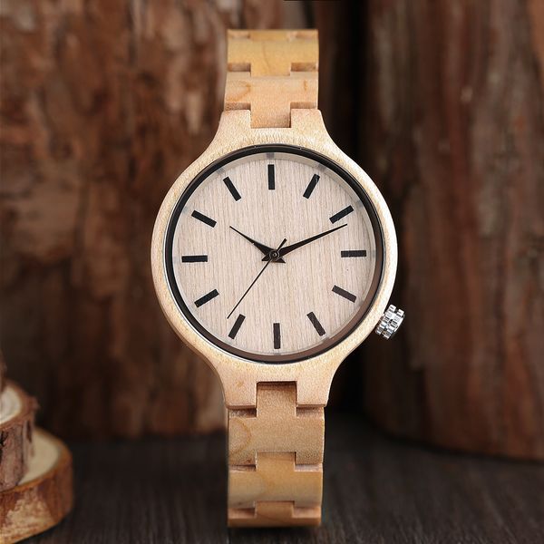 luxury natural maple bamboo wood watches ladies fashionable quartz wristwatch women's bracelet female clock relogio feminino y18102310, Slivery;brown
luxury natural maple bamboo wood watches ladies fashionable quartz wristwatch women's bracelet female clock relogio feminino y18102310, Slivery;brown