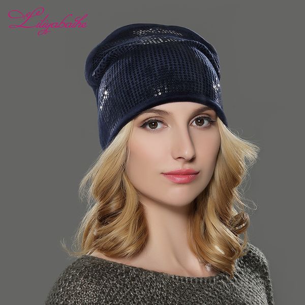 liliyabaihe women autumn and winter hat ladies girls hats for women skullies beanies fluff caps outdoor sequins decoration hat, Blue;gray
liliyabaihe women autumn and winter hat ladies girls hats for women skullies beanies fluff caps outdoor sequins decoration hat, Blue;gray