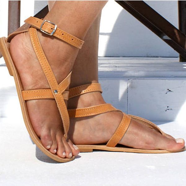 women fashion buckle round toe flat roman style sandals leisure beach shoes for dropshipping, Black
women fashion buckle round toe flat roman style sandals leisure beach shoes for dropshipping, Black