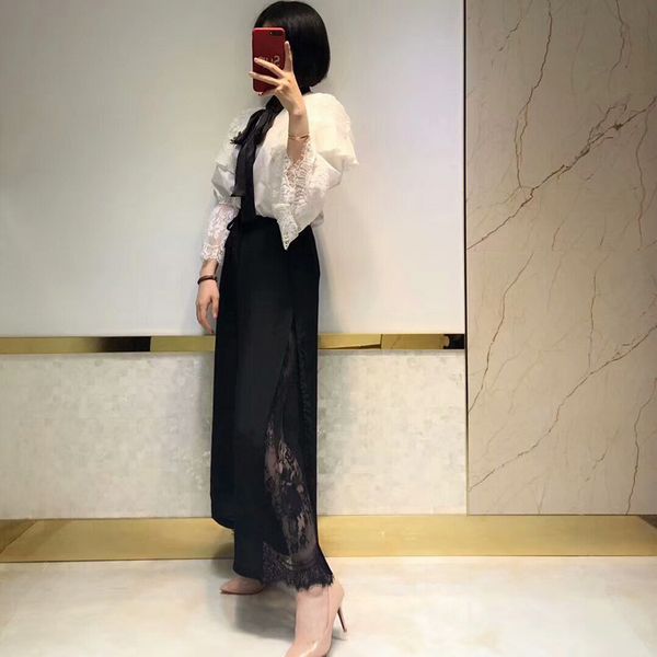 2018 women pants spring at180406, Black;white
2018 women pants spring at180406, Black;white