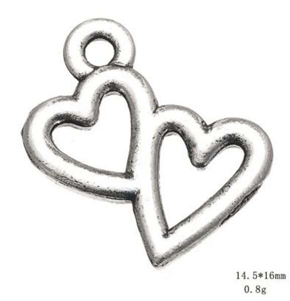 2021 antique silver plated small double heart bracelet finding charms other customized jewelry, Bronze;silver
2021 antique silver plated small double heart bracelet finding charms other customized jewelry, Bronze;silver