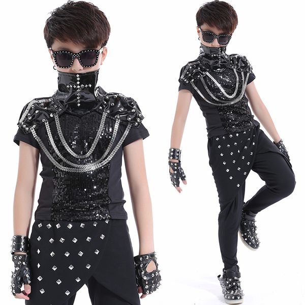 2018 hip hop dance costume boys jazz performance stage costumes rivet black sequin set modern kids show wear clothing dnv10046, Black;red
2018 hip hop dance costume boys jazz performance stage costumes rivet black sequin set modern kids show wear clothing dnv10046, Black;red