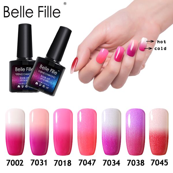 belle fille 10ml 48 color temperature change gel nail polish gel lak lacquers thermo uv vernis semi permanant nail polish, Red;pink
belle fille 10ml 48 color temperature change gel nail polish gel lak lacquers thermo uv vernis semi permanant nail polish, Red;pink
