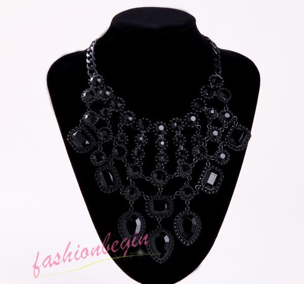 2014 new lady gentle teardrop choker big bib statement luxury black crystal woman necklace collar hot, Golden;silver
2014 new lady gentle teardrop choker big bib statement luxury black crystal woman necklace collar hot, Golden;silver