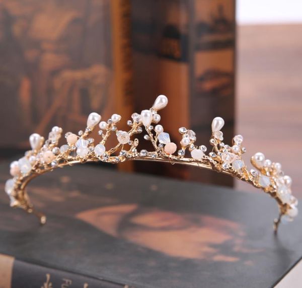 new bride's head ornaments, pearl water drill, crown bride and princess royal wedding dress accessories, Silver
new bride's head ornaments, pearl water drill, crown bride and princess royal wedding dress accessories, Silver
