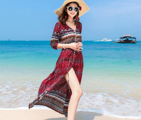 beach dress national wind long dress cultivate one's moral character 2017 new styles, Black;gray
beach dress national wind long dress cultivate one's moral character 2017 new styles, Black;gray