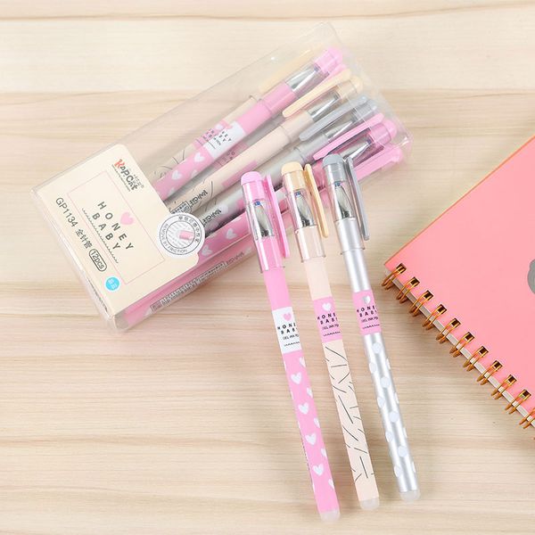 6pcs 0.38mm heart dots erasable pen blue / black ink magic ballpoint pen for school office supply kawaii stationery
6pcs 0.38mm heart dots erasable pen blue / black ink magic ballpoint pen for school office supply kawaii stationery