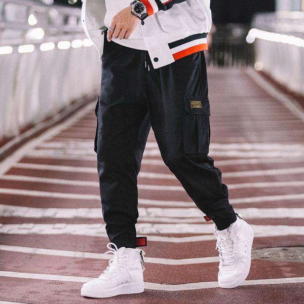 male loose fashion casual sweatpants hip hop harem pant jogger trousers overalls men magic patch cargo pants, Black
male loose fashion casual sweatpants hip hop harem pant jogger trousers overalls men magic patch cargo pants, Black