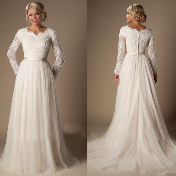 plus size new a line wedding dress lace pregnant sash long sleeve romantic custom made fashion draped bridal gowns sheer sweep train modest, White
plus size new a line wedding dress lace pregnant sash long sleeve romantic custom made fashion draped bridal gowns sheer sweep train modest, White