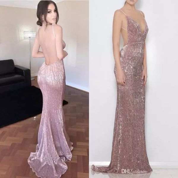 pink sequined mermaid prom dresses plunge v-neck simple sleeveless zipper backless formal party dress 2018 charming long evening gowns, Black
pink sequined mermaid prom dresses plunge v-neck simple sleeveless zipper backless formal party dress 2018 charming long evening gowns, Black