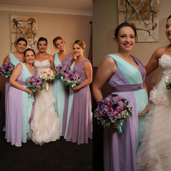 mint and lavender long bridesmaid dresses for wedding 2018 mix colors chiffon long maid of honor gowns plus size v neck bridesmaid dress, White;pink
mint and lavender long bridesmaid dresses for wedding 2018 mix colors chiffon long maid of honor gowns plus size v neck bridesmaid dress, White;pink