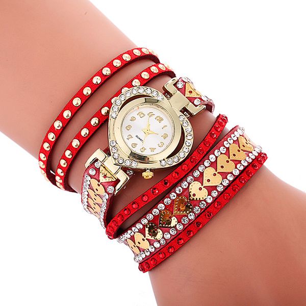 new fashion women love punk rivets bracelet watch 2018 casual ladies heart dial rope watch dress quartz watches, Slivery;brown
new fashion women love punk rivets bracelet watch 2018 casual ladies heart dial rope watch dress quartz watches, Slivery;brown