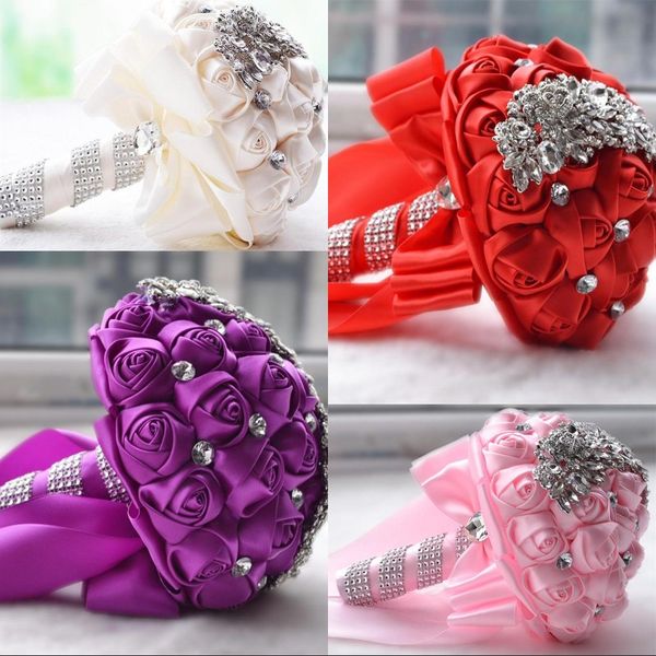 crystal brooch wedding bouquet wedding accessories bridesmaid artifical satin flowers wedding flowers bridal bouquets, Gray
crystal brooch wedding bouquet wedding accessories bridesmaid artifical satin flowers wedding flowers bridal bouquets, Gray