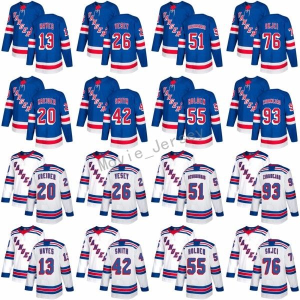 New York Rangers 55 Nick Holden Jersey 2017 2018 93 Mika Zibanejad 42 Brendan Smith 26 Jimmy Vesey 51 David Desharnais 76 Brady Skjei Blue
New York Rangers 55 Nick Holden Jersey 2017 2018 93 Mika Zibanejad 42 Brendan Smith 26 Jimmy Vesey 51 David Desharnais 76 Brady Skjei Blue
