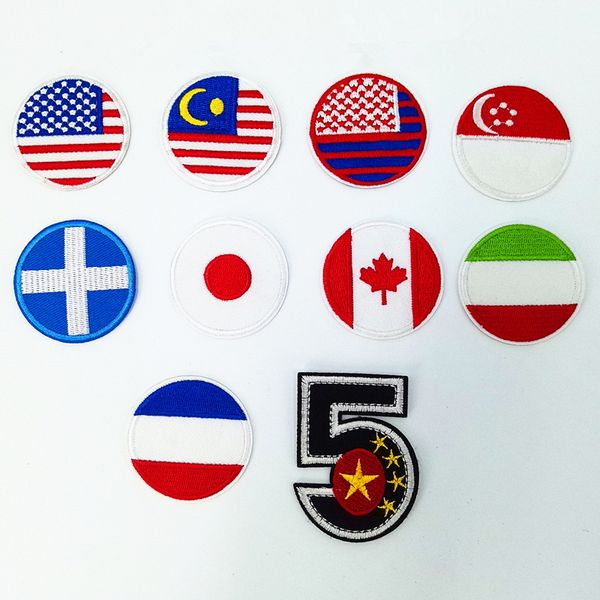 countries round flags embroidered iron on patches embroidery diy coat shoes accessories, Black
countries round flags embroidered iron on patches embroidery diy coat shoes accessories, Black