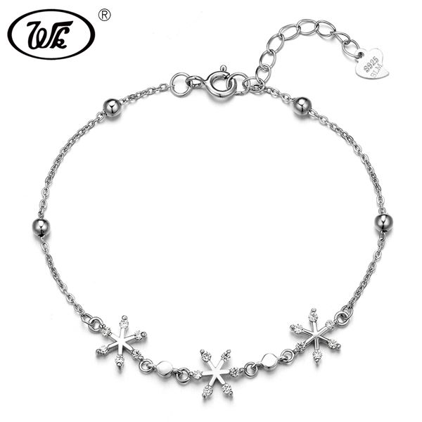 wk trendy simple bracelets for women silver 925 chain with ball bead snowflake link bracelet femme fine jewelry gift w3 ba009, Golden;silver
wk trendy simple bracelets for women silver 925 chain with ball bead snowflake link bracelet femme fine jewelry gift w3 ba009, Golden;silver