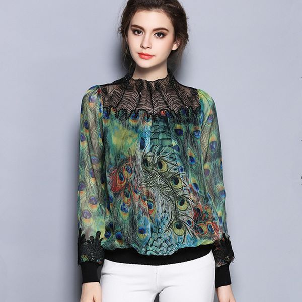 biboyamall green blouse women peacock feather office career shirts spring fashion long sleeve blouses femme blusa plus size, White
biboyamall green blouse women peacock feather office career shirts spring fashion long sleeve blouses femme blusa plus size, White