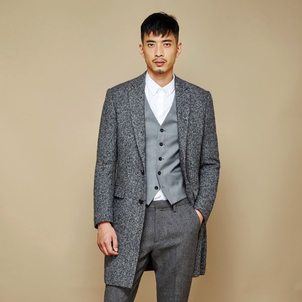 11% wool men coat 2018 new winter long jacket mens grey turn-down collar warm 2 buttons single breasted man overcoat xs size, Black
11% wool men coat 2018 new winter long jacket mens grey turn-down collar warm 2 buttons single breasted man overcoat xs size, Black