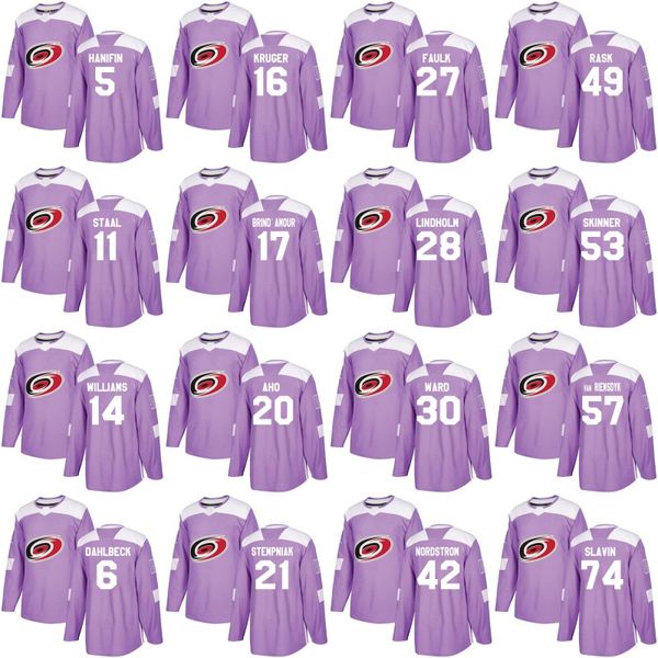 Carolina Hurricanes Jersey Purple Fights Cancer Practice 14 Justin Williams 20 Sebastian Aho 53 Jeff Skinner 74 Jaccob Slavin Hockey Jerseys
Carolina Hurricanes Jersey Purple Fights Cancer Practice 14 Justin Williams 20 Sebastian Aho 53 Jeff Skinner 74 Jaccob Slavin Hockey Jerseys