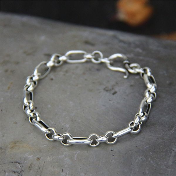 fashion chain&link bracelet for couple buckle bracelet 925 silver trendy punk handmade original jewelry, Golden;silver
fashion chain&link bracelet for couple buckle bracelet 925 silver trendy punk handmade original jewelry, Golden;silver