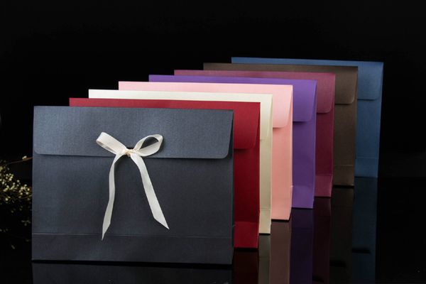 8 colors envelope gift paper box with ribbon postcard packaging boxes for birthday wedding party scarf case
8 colors envelope gift paper box with ribbon postcard packaging boxes for birthday wedding party scarf case