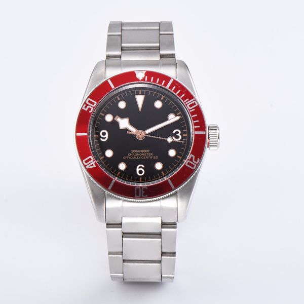corgeut 41mm black bay black sterile dial steel sapphire glass japan miyota automatic watch b14, Slivery;brown
corgeut 41mm black bay black sterile dial steel sapphire glass japan miyota automatic watch b14, Slivery;brown