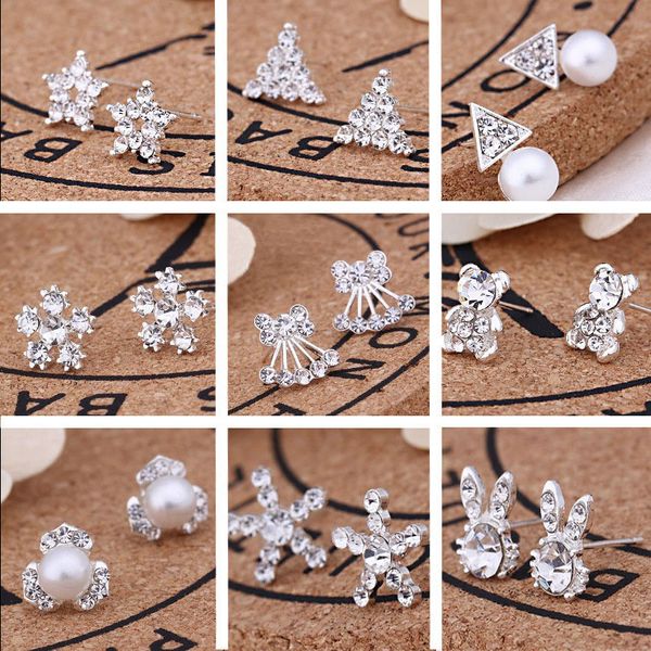 62pairs/Lot, 45 styles Korean Creative Fashion diamond earrings New Pearl Stud Earrings Hot selling accessories jewelry wholesale earrings
62pairs/Lot, 45 styles Korean Creative Fashion diamond earrings New Pearl Stud Earrings Hot selling accessories jewelry wholesale earrings