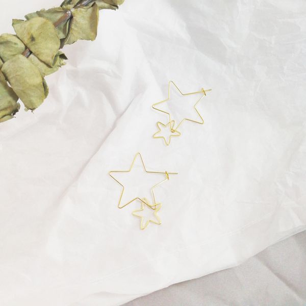 europe and america jewelry minimalist retro earrings japanese harajuku gold double hollow star stud earrings earrings, Golden;silver
europe and america jewelry minimalist retro earrings japanese harajuku gold double hollow star stud earrings earrings, Golden;silver