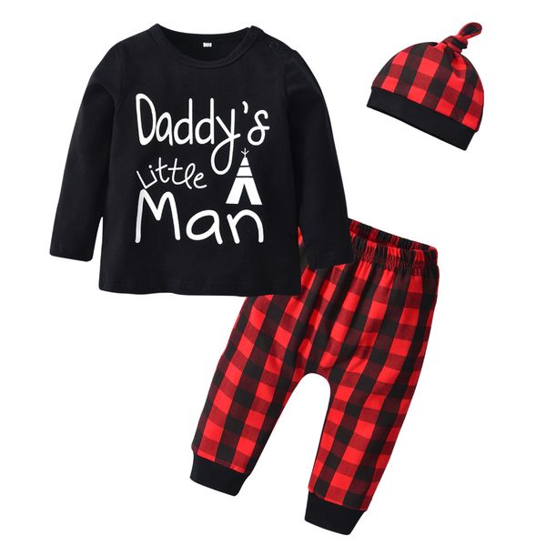 3pcs newborn baby boys clothes cotton t-shirt pants hat letter daddy's little man casual baby boy clothing outfits set, White
3pcs newborn baby boys clothes cotton t-shirt pants hat letter daddy's little man casual baby boy clothing outfits set, White