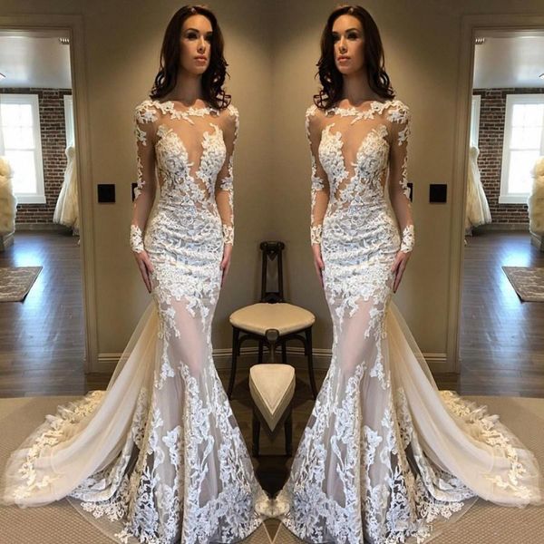 платья чувствительная sheer кружева русалка свадебные платья vestidos де novia 2018 новый длинные рукава иллюзия лиф 3d flora long summer br, White
платья чувствительная sheer кружева русалка свадебные платья vestidos де novia 2018 новый длинные рукава иллюзия лиф 3d flora long summer br, White