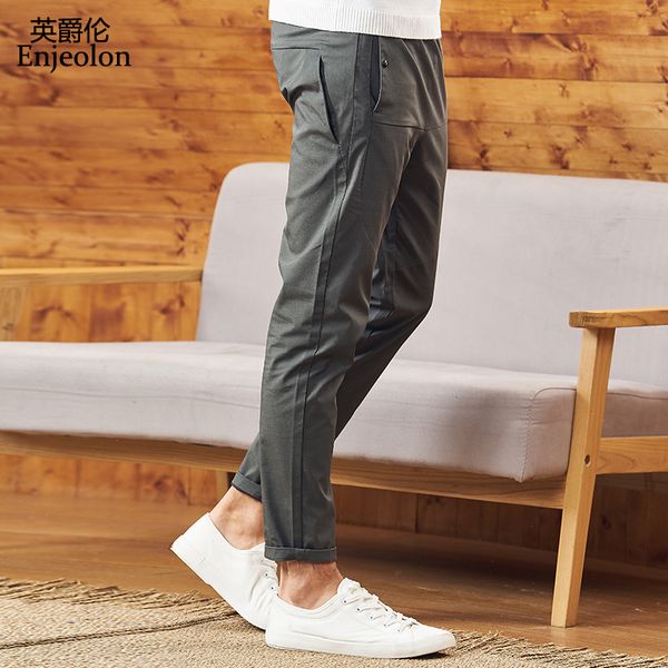 enjeolon brand new winter long trousers pants men solid color casual pants for men quality casual straight males k6822, Black
enjeolon brand new winter long trousers pants men solid color casual pants for men quality casual straight males k6822, Black