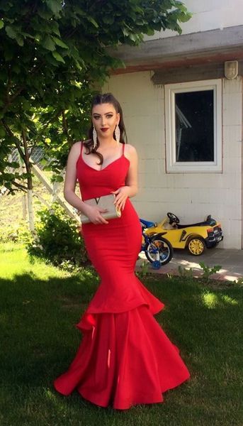red mermaid evening dresses south africa stretch satin elegant evening formal dresses 2018 robes africaines, Black;red
red mermaid evening dresses south africa stretch satin elegant evening formal dresses 2018 robes africaines, Black;red