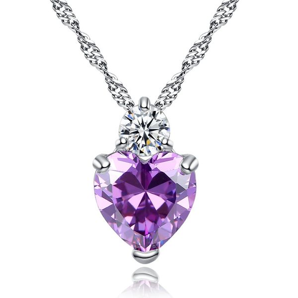 925 silver heart-shaped chain necklace crystal jewelry fashion wedding party jewelry accessories necklaces & pendants for women
925 silver heart-shaped chain necklace crystal jewelry fashion wedding party jewelry accessories necklaces & pendants for women