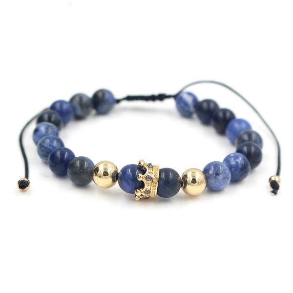 fashion men women stone bead bracelet,pave setting black cz crown charm weave braiding men macrame bracelet
fashion men women stone bead bracelet,pave setting black cz crown charm weave braiding men macrame bracelet