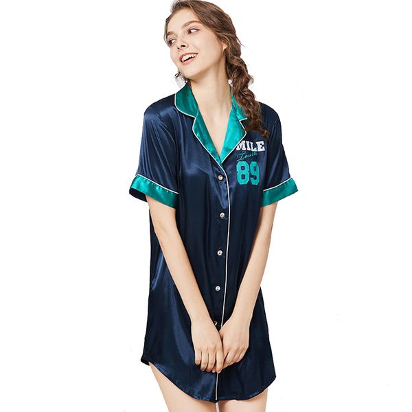 womens sleep 2018 summer new casual nightdress short sleeve letter print turn down collar shirt tracksuit sleep, Black;red
womens sleep 2018 summer new casual nightdress short sleeve letter print turn down collar shirt tracksuit sleep, Black;red