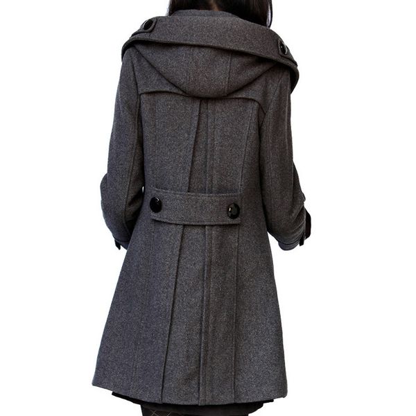 casual fashion jacket winter casaco feminino middle long double breasted hooded slim coat jacket women coat outside overcoat, Black
casual fashion jacket winter casaco feminino middle long double breasted hooded slim coat jacket women coat outside overcoat, Black