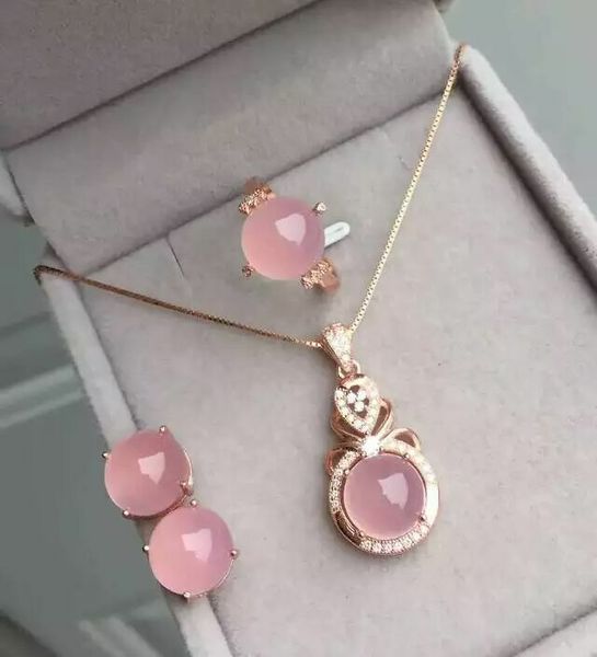 kjjeaxcmy boutique jewels 925 pure silver inlay natural pink jade medulla ring + pendant + earring set micro-inlay diamond godde, Black
kjjeaxcmy boutique jewels 925 pure silver inlay natural pink jade medulla ring + pendant + earring set micro-inlay diamond godde, Black