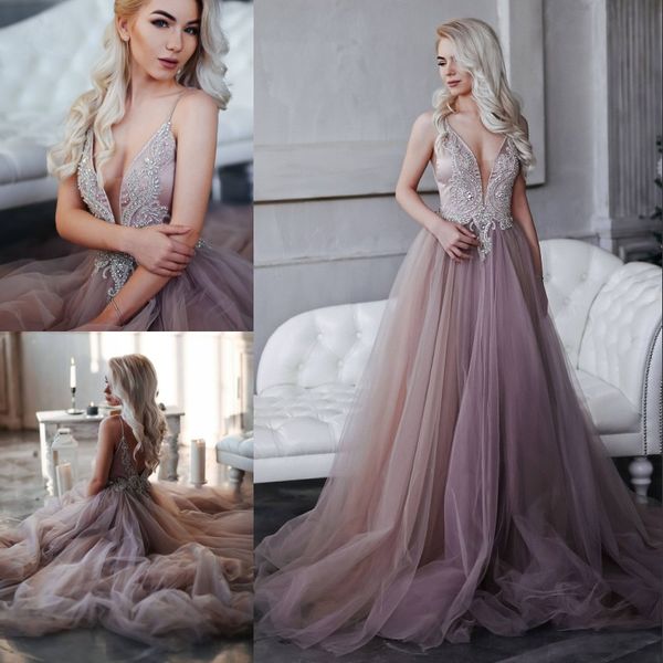 amazing beaded backless prom dresses sheer plunging neck evening gowns rhinestones vestidos de fiesta sweep train tulle formal dress, Black
amazing beaded backless prom dresses sheer plunging neck evening gowns rhinestones vestidos de fiesta sweep train tulle formal dress, Black