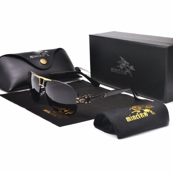 men's metal piece metal polarized sunglasses to send glasses case jw, White;black
men's metal piece metal polarized sunglasses to send glasses case jw, White;black