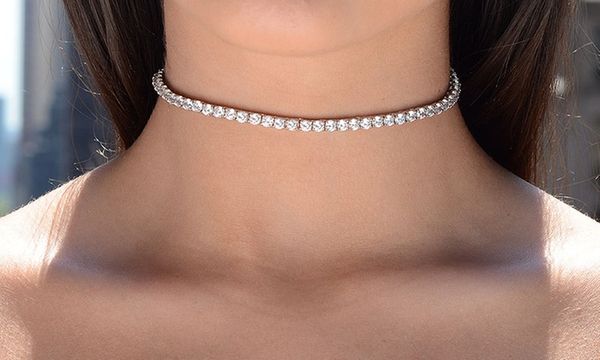 oval sparking bling clear cubic zirconia wedding jewelry for women tennis chain choker antique silver plated fashion necklace
oval sparking bling clear cubic zirconia wedding jewelry for women tennis chain choker antique silver plated fashion necklace