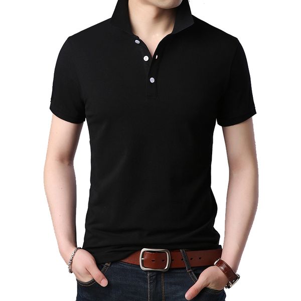 browon fashion man t shirt summer 2018 all-match short sleeve turn-down collar sold color slim fit business men tshirt, White;black
browon fashion man t shirt summer 2018 all-match short sleeve turn-down collar sold color slim fit business men tshirt, White;black