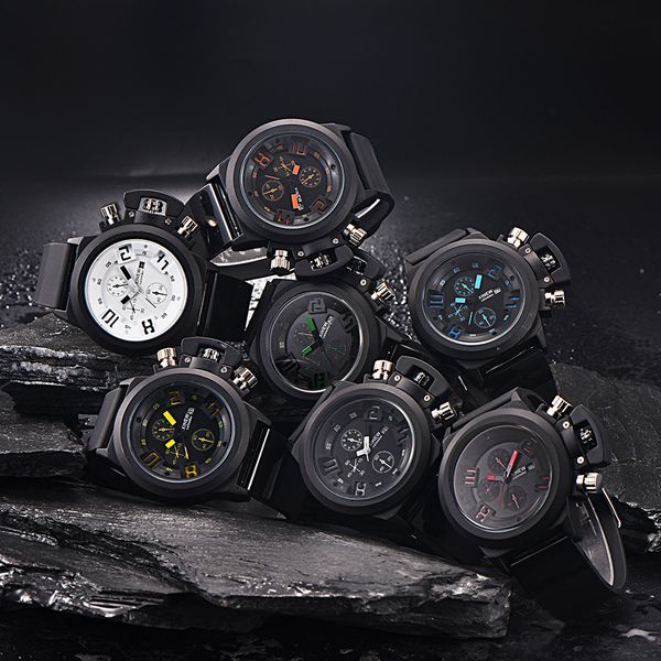 mens fashion silica sport date chronograph quartz wrist watch waterproof mens watches relogio masculino, Slivery;brown
mens fashion silica sport date chronograph quartz wrist watch waterproof mens watches relogio masculino, Slivery;brown