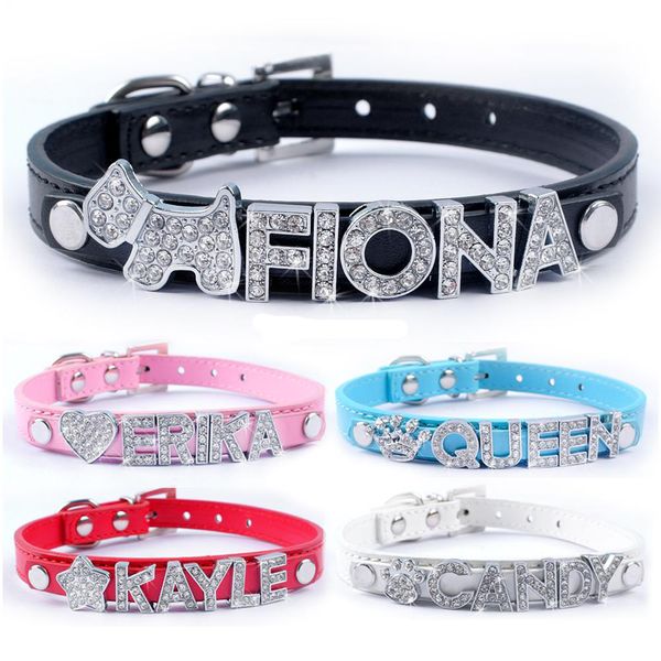 5 colors 4 sizes choice customized leather dog collars personalized diy name dog collar for 10mm letters and charm
5 colors 4 sizes choice customized leather dog collars personalized diy name dog collar for 10mm letters and charm