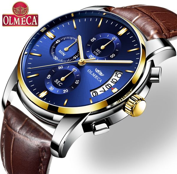 olmeca watch luxury man watches waterproof watches chronograph clock quartz wristwatch relogio masculino leather band, Slivery;brown
olmeca watch luxury man watches waterproof watches chronograph clock quartz wristwatch relogio masculino leather band, Slivery;brown