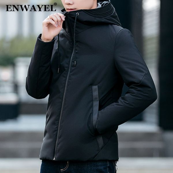 enwayel 2018 winter short hooded 90% white duck down jacket men coat casual thick warm feather overcoat windbreaker clothing, Black
enwayel 2018 winter short hooded 90% white duck down jacket men coat casual thick warm feather overcoat windbreaker clothing, Black