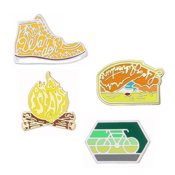 outdoor series style small shoes fire hard enamel brooches pins cute lapel pins for women men children clothes backpack bag hat jacket badge, Gray
outdoor series style small shoes fire hard enamel brooches pins cute lapel pins for women men children clothes backpack bag hat jacket badge, Gray