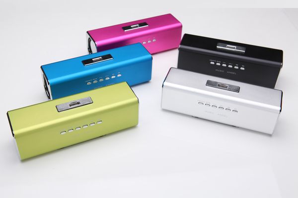 

wholesale portable music angel mini amplified sound box stereo multimedia speaker jh-mauk2b with fm radio for tf card mp4 mp3 mp5