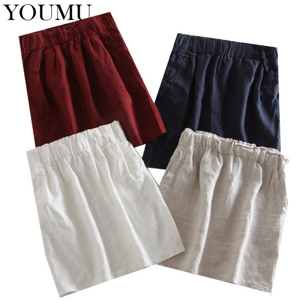 women casual short skirts cotton linen lady elastic waist fashion streetwear bodycon solid mini-skirt 904-a365, Black
women casual short skirts cotton linen lady elastic waist fashion streetwear bodycon solid mini-skirt 904-a365, Black